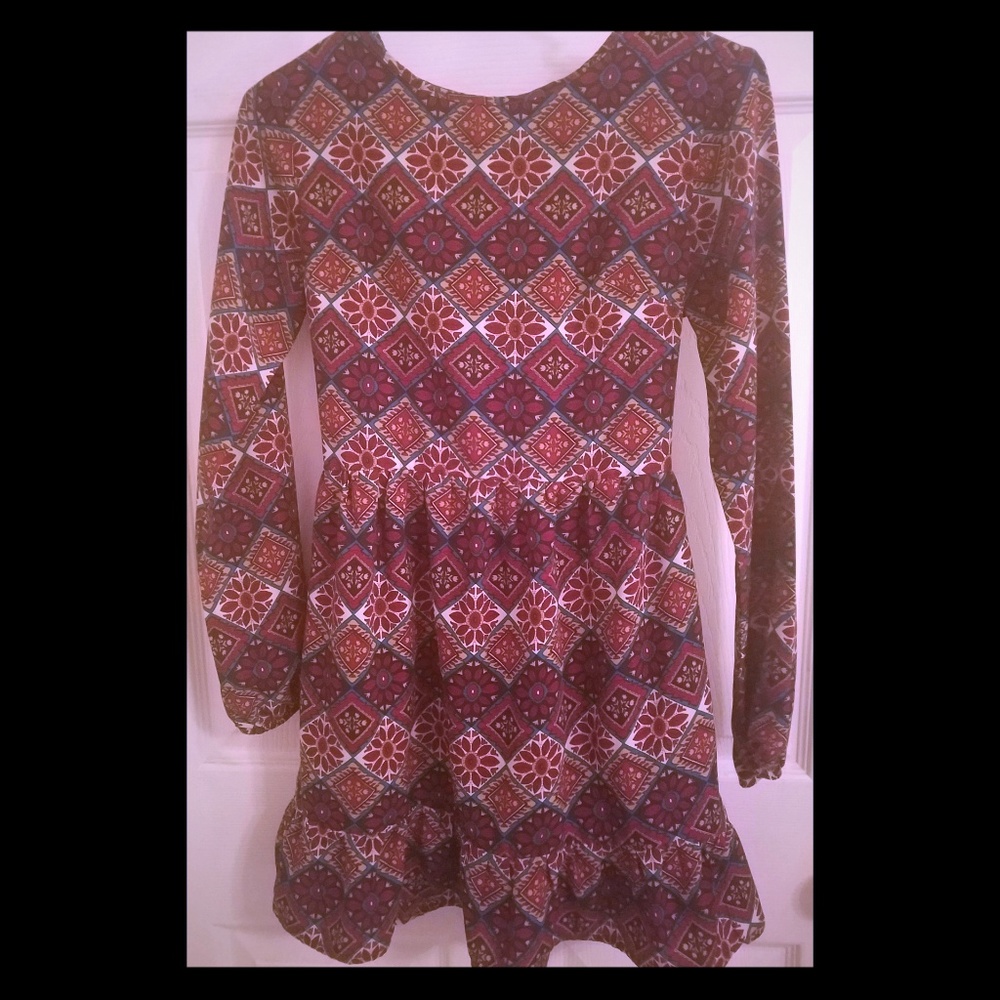 Printed midi dress